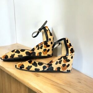 Cole Haan Print Wedges with Sleek Design-has flaw on right shoe-see last pic